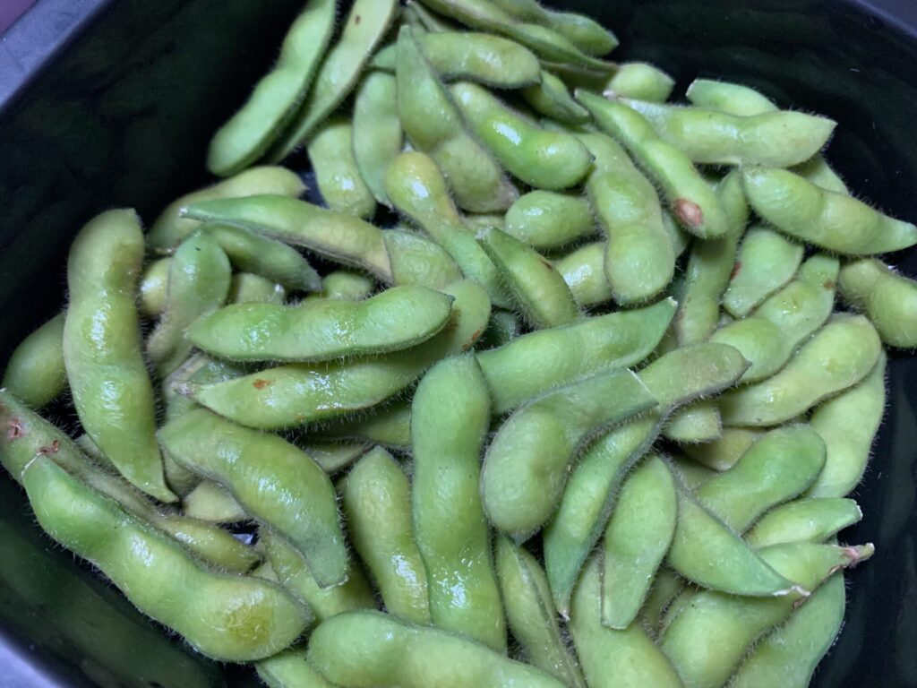 green soybeans